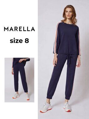 MARELLA Sport VENETO Navy Knitted Jogger